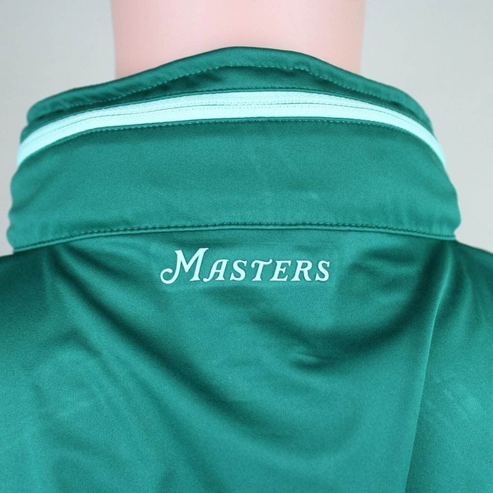 Masters Green Tech Windbreaker with Hood - Full Zip Image a
