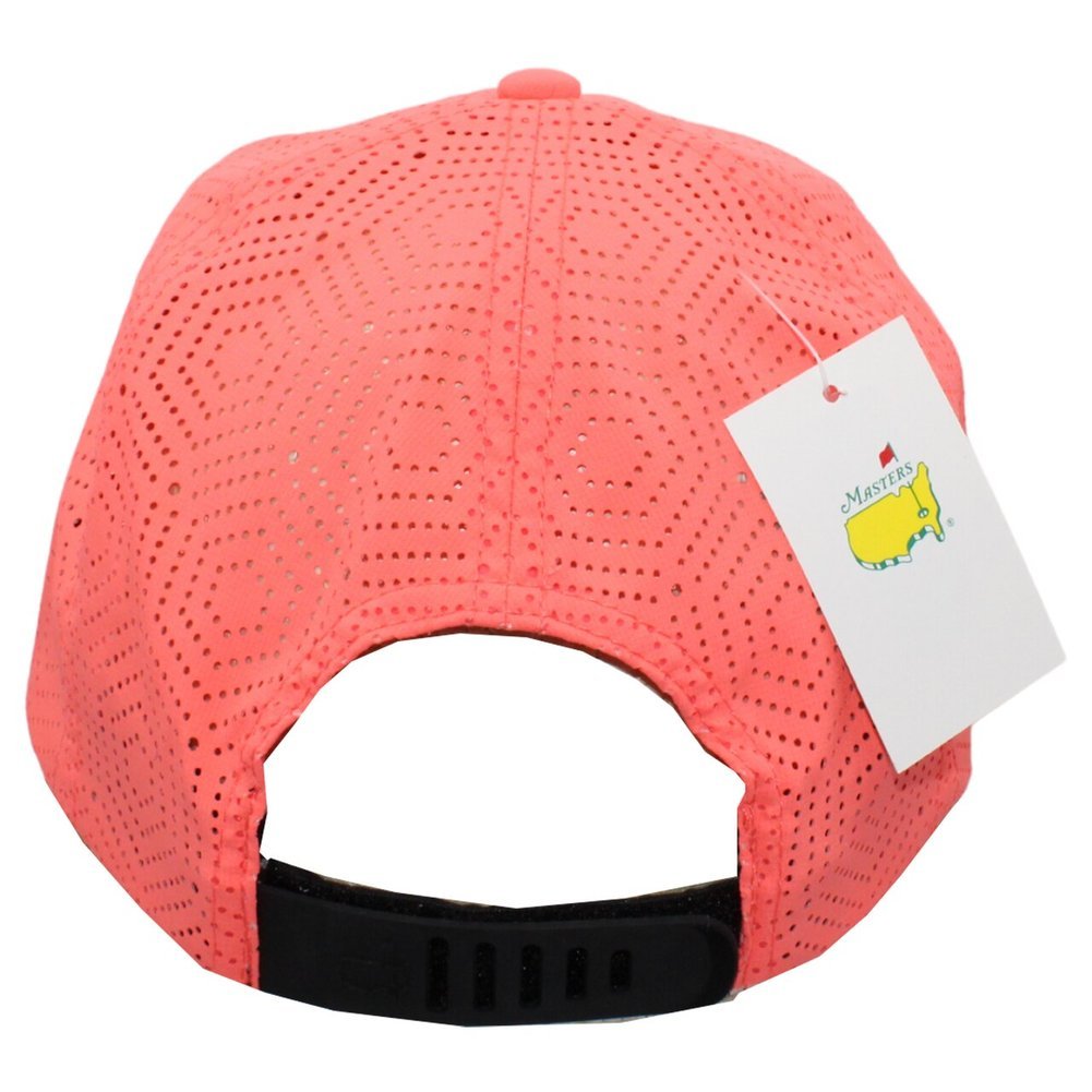 Masters Ladies Electric Coral Lace Back Performance Hat Image a