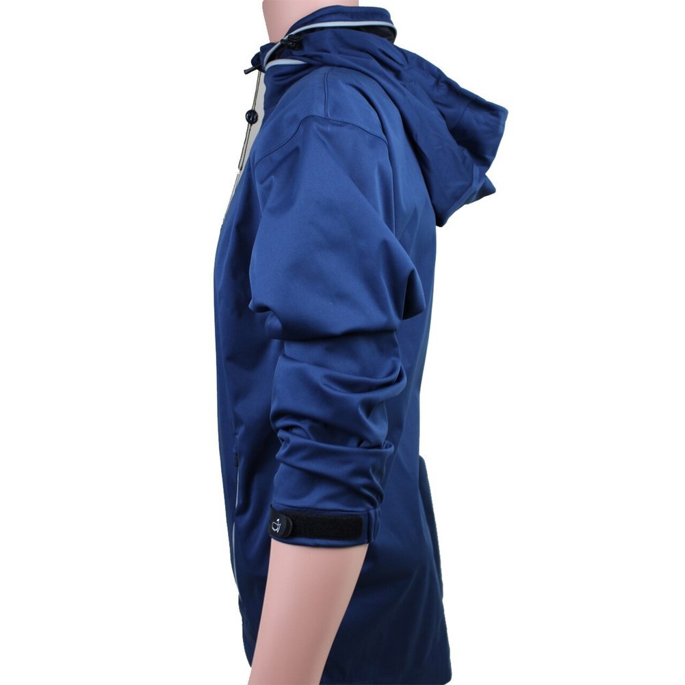 Masters Tech Navy Blue Full Zip Wind Jacket with Stowable Hood Image a