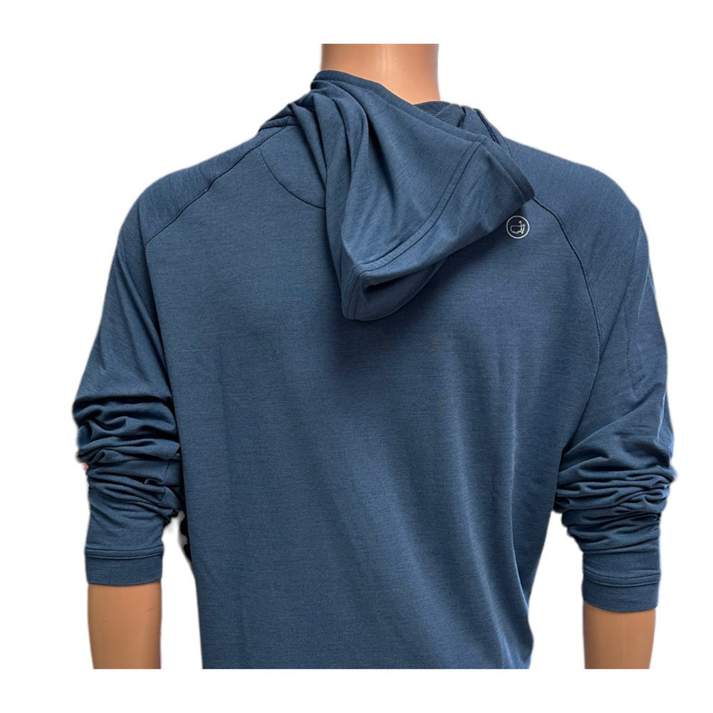Masters Peter Millar Navy Blue Crown Sport Performance Hoodie Image a