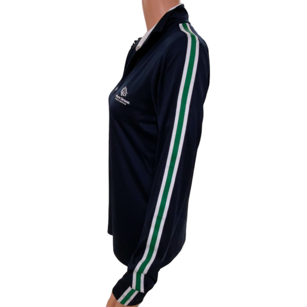 Masters Tory Sport ANWA Performance Tech 1/4 Zip Pullover with Green and White Sleeve Stripes Image a