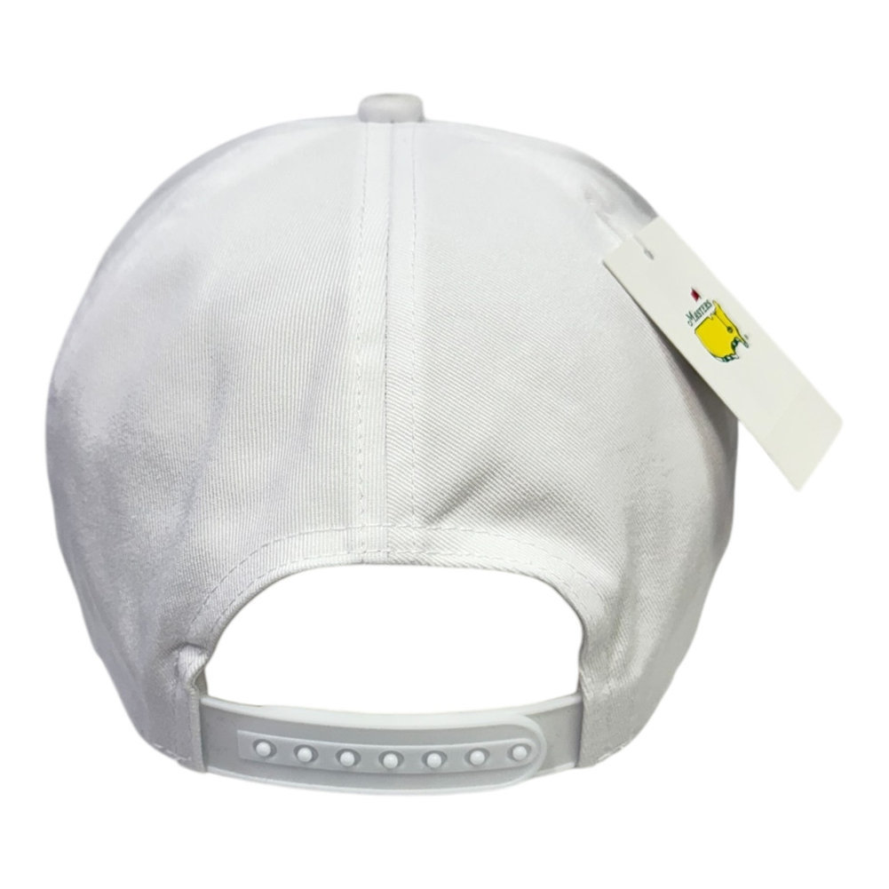 Masters White Rope Hat in Script with Map Image a