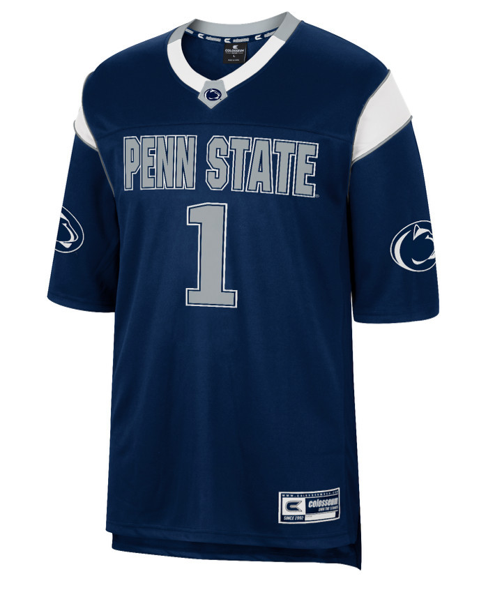Penn State Mens #1 Navy Football Jersey  Image a