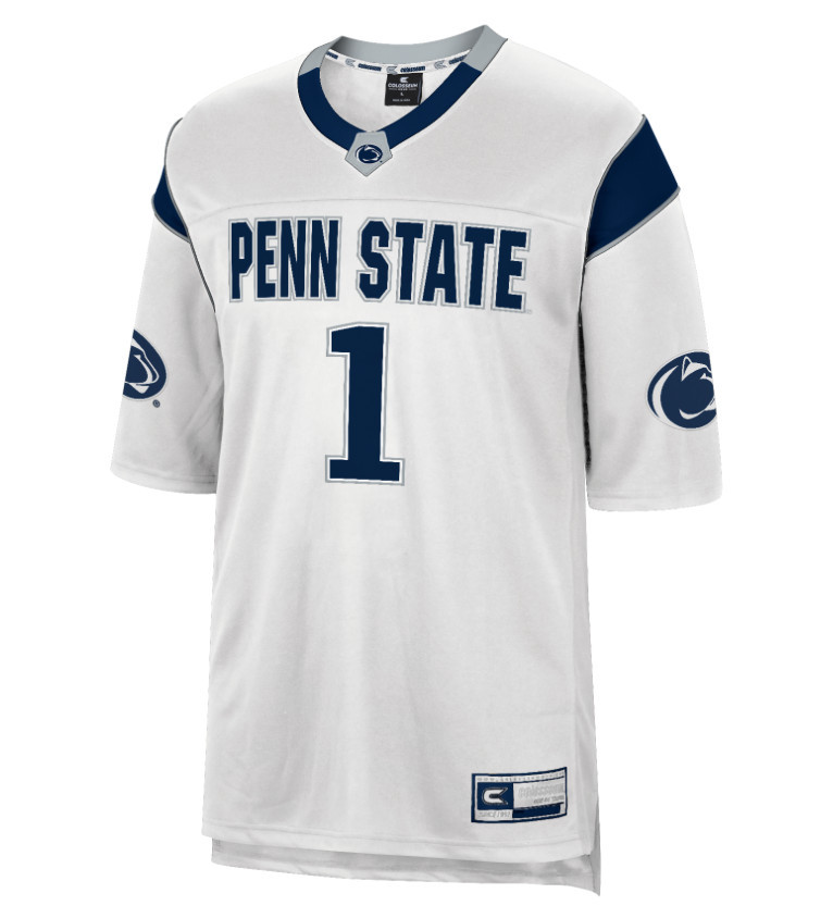 Penn State Mens #1 White Football Jersey  Image a