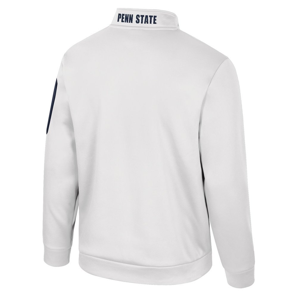 Penn State Mens Main Frame Performance Fleece Quarter Zip Sweatshirt White Image a