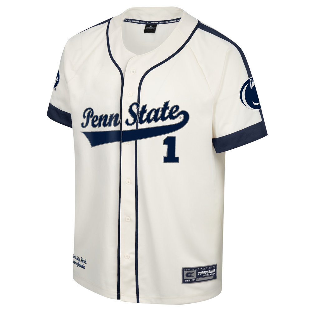 Penn State Vintage Style Baseball Jersey  Image a