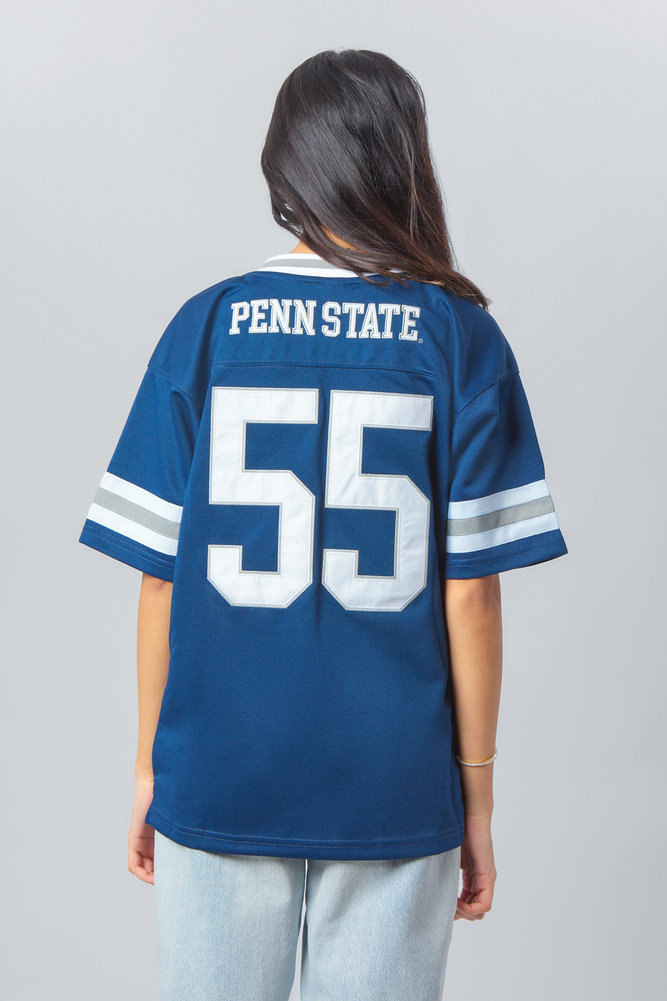 Penn State Women   s Button Down Football Jersey Navy  Image a