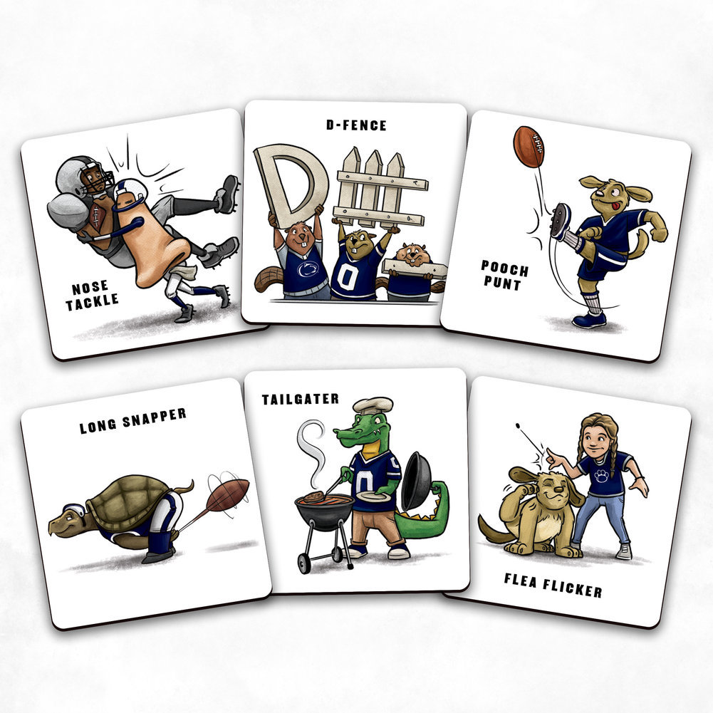 Penn State Nitany Lions Football Memory Match Game Image a