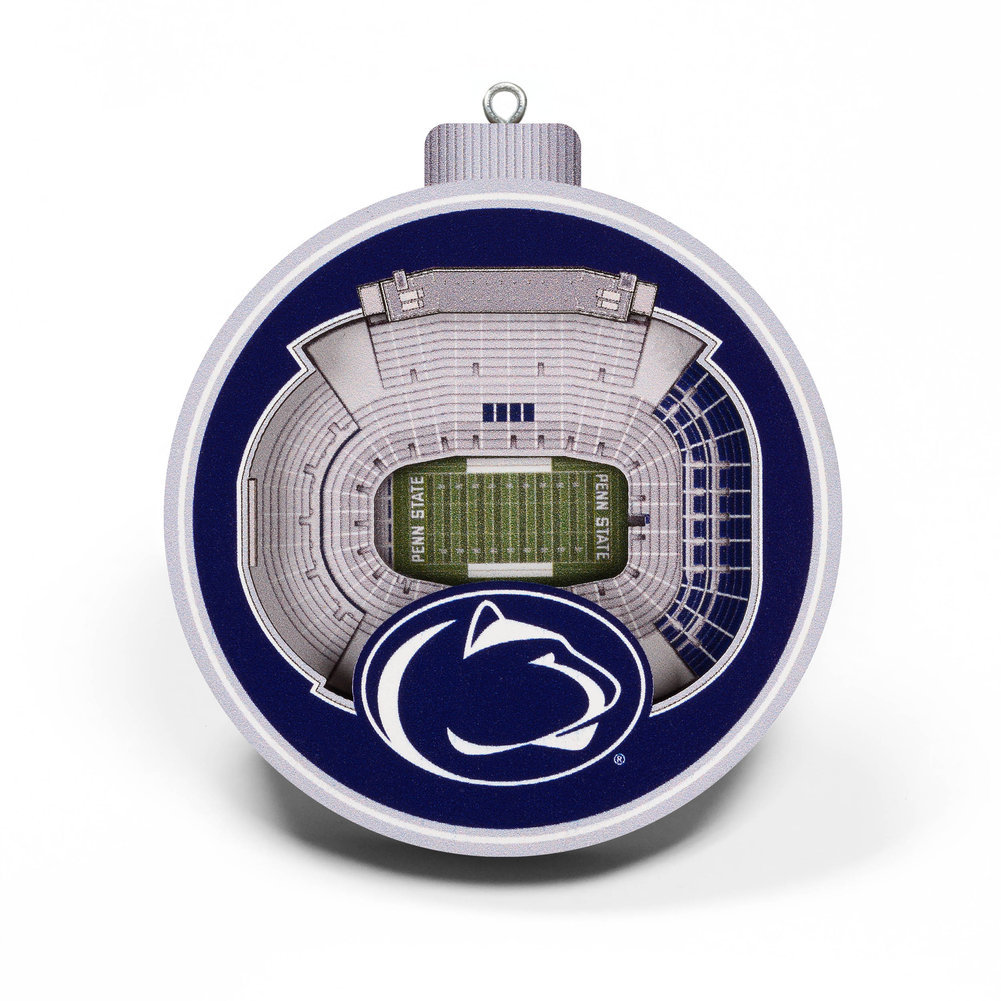 Penn State Nittany Lions 3D Beaver Stadium View Ornament Image a