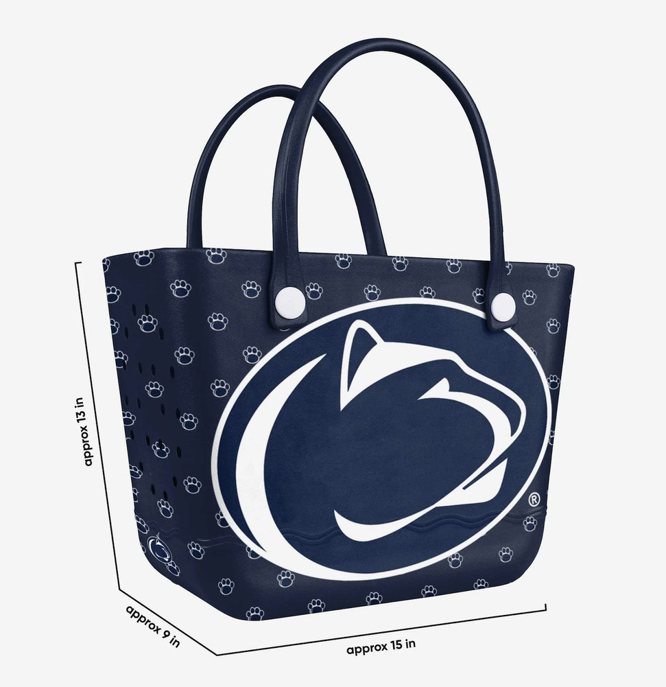 Penn State Nittany Lions Big Logo Mini Print Tailgate Tote Bag Image a