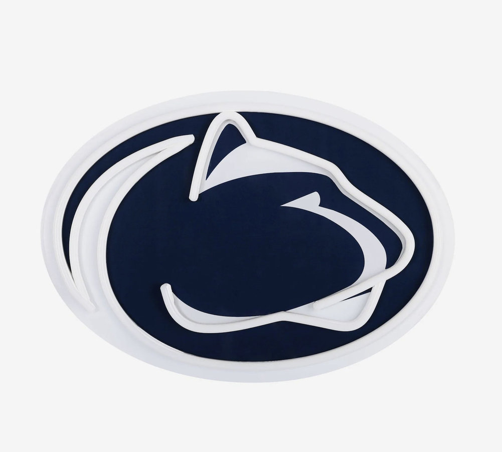 Penn State Nittany Lions LED Neon Light Up Lion Head Sign Image a