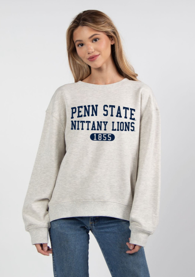 Penn State Nittany Lions Women's Old School Crewneck Sweatshirt  Image a