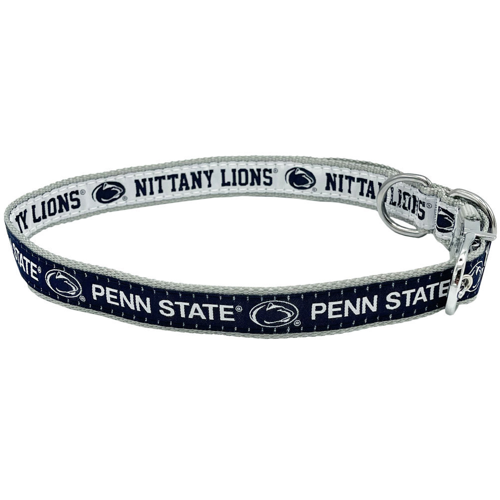 Penn State Reversible Navy & White Dog Collar Image a