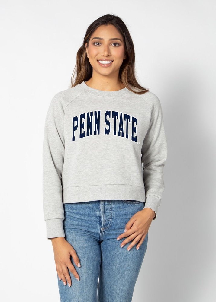 Penn State Women's Boxy Raglan Pullover Crewneck Sweatshirt  Image a