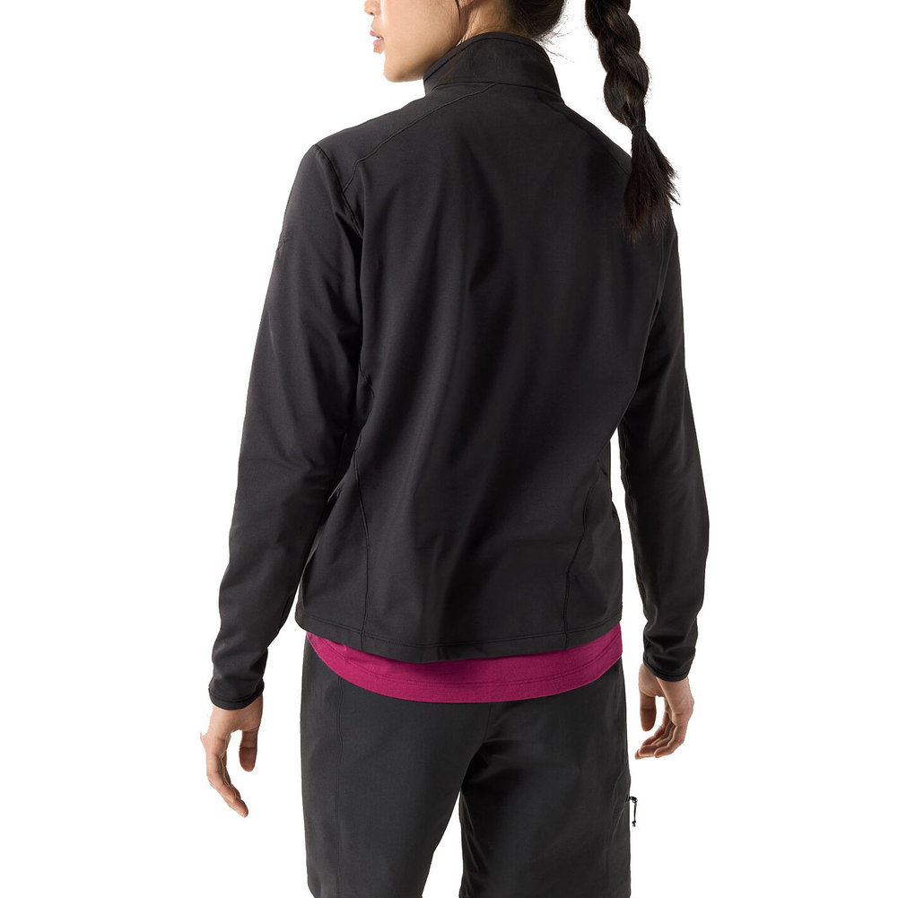Women's Lightweight Zip Neck Sweater Image a