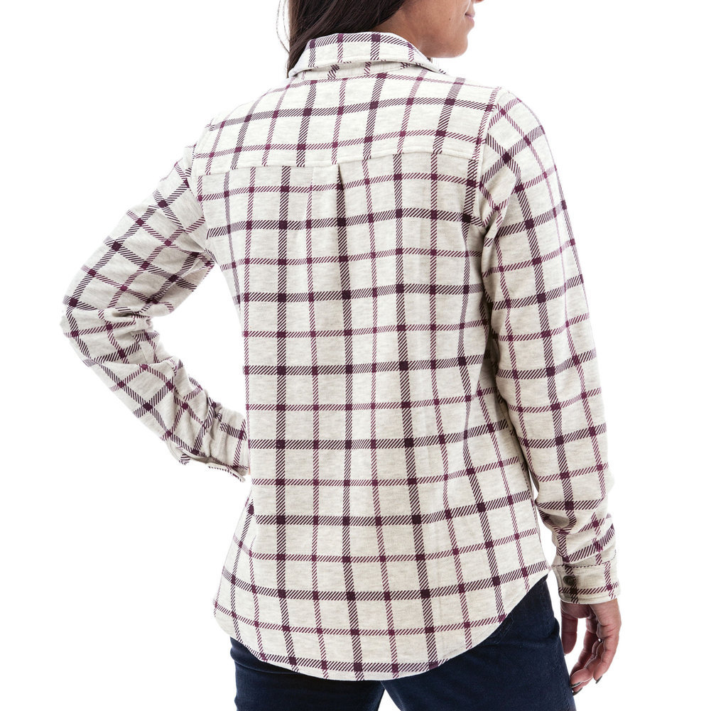 Women's Luscious Plaid Fleece Shirt Image a