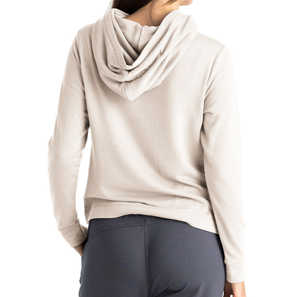 Women's Bamboo Lightweight Fleece Cropped Hoodie Image a