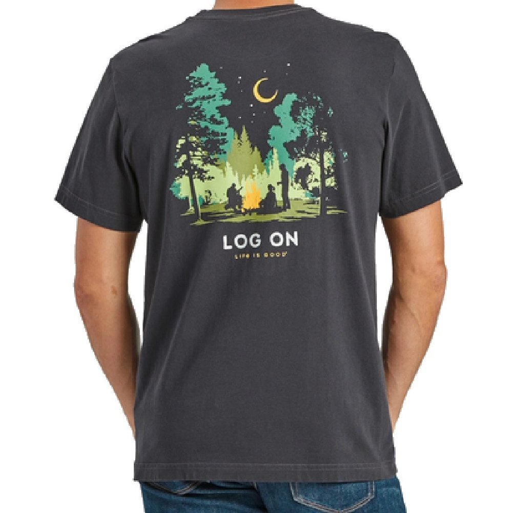 Men's Log On Campfire Crusher Tee Shirt Image a