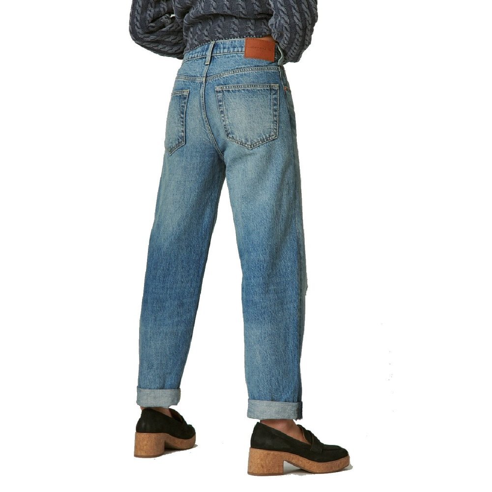 Women's Mid Rise Boy Jeans Image a