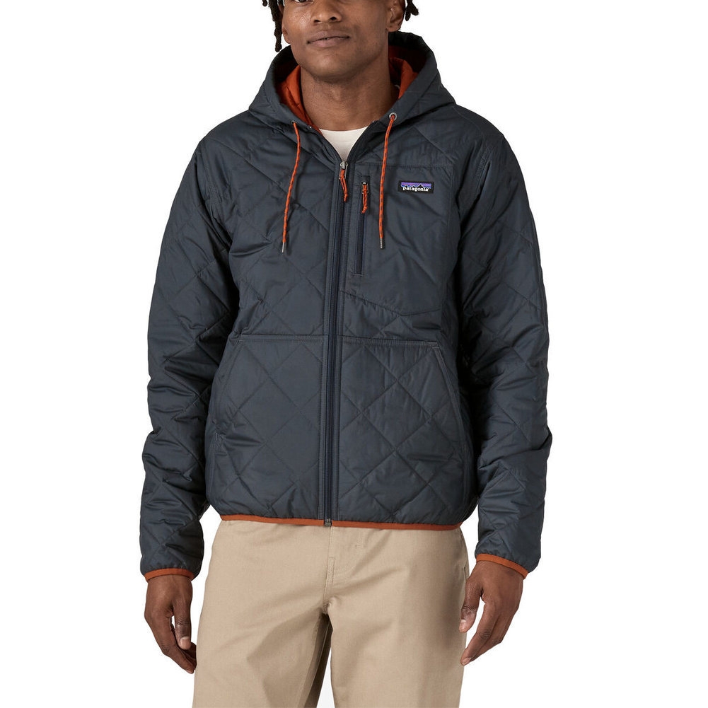 Men's Diamond Quilted Bomber Hoody Image a