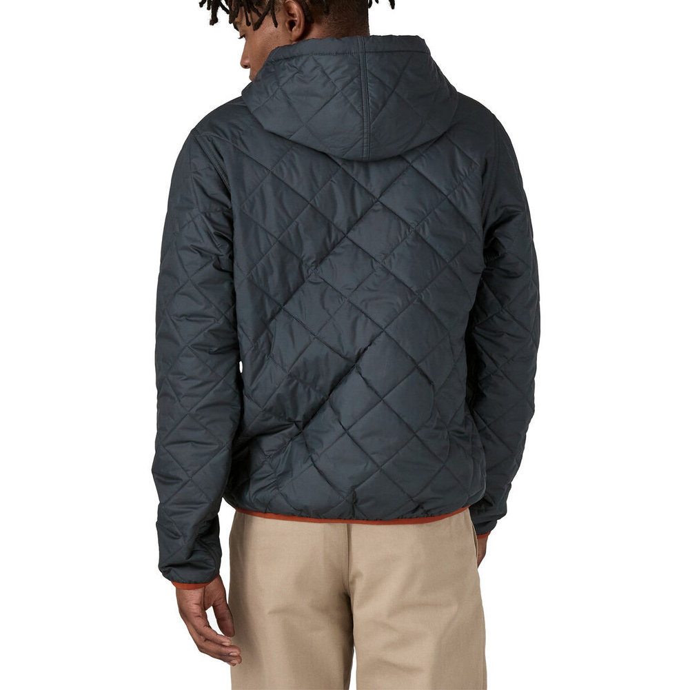 Men's Diamond Quilted Bomber Hoody Image a