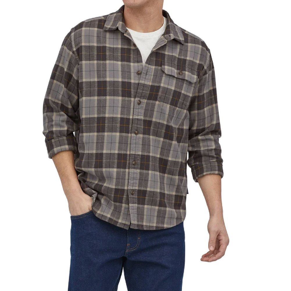 Men's Long-Sleeved Cotton in Conversion Fjord Flannel Shirt Image a