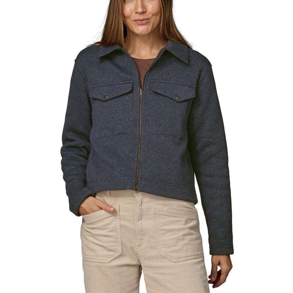 Women's Better Sweater Zippered Fleece Chore Jacket Image a