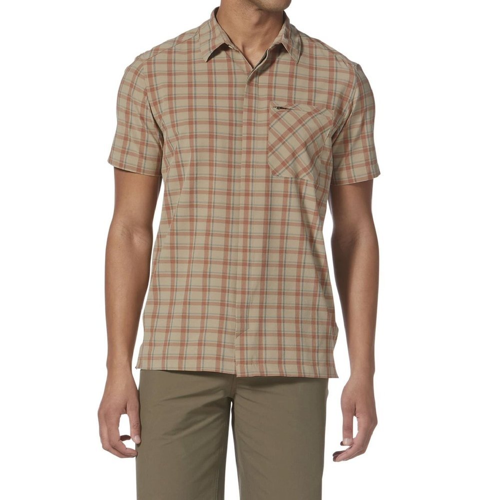 Men's Amp Lite Plaid Short Sleeve Shirt Image a