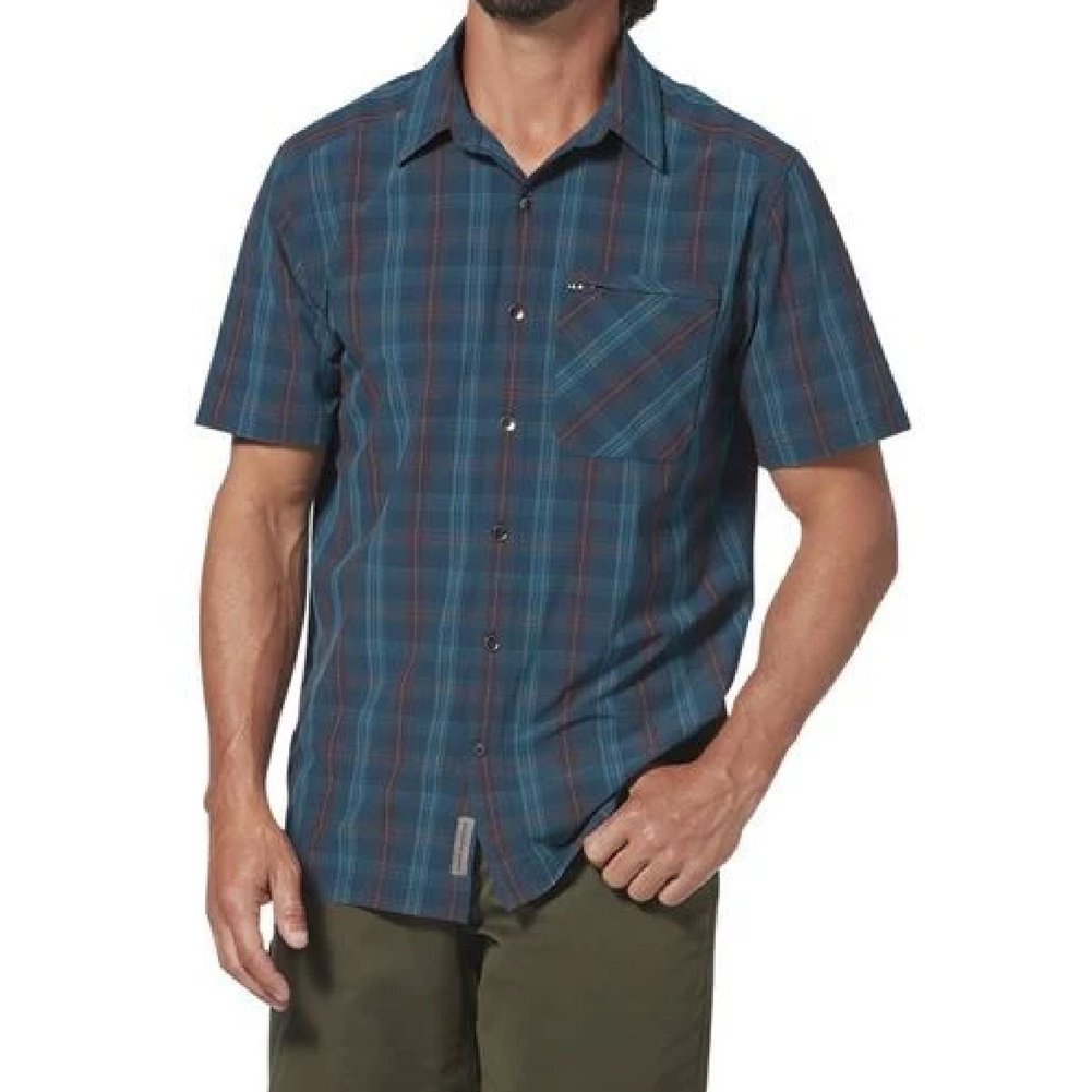 Men's Spotless Plaid Short Sleeve Shirt Image a