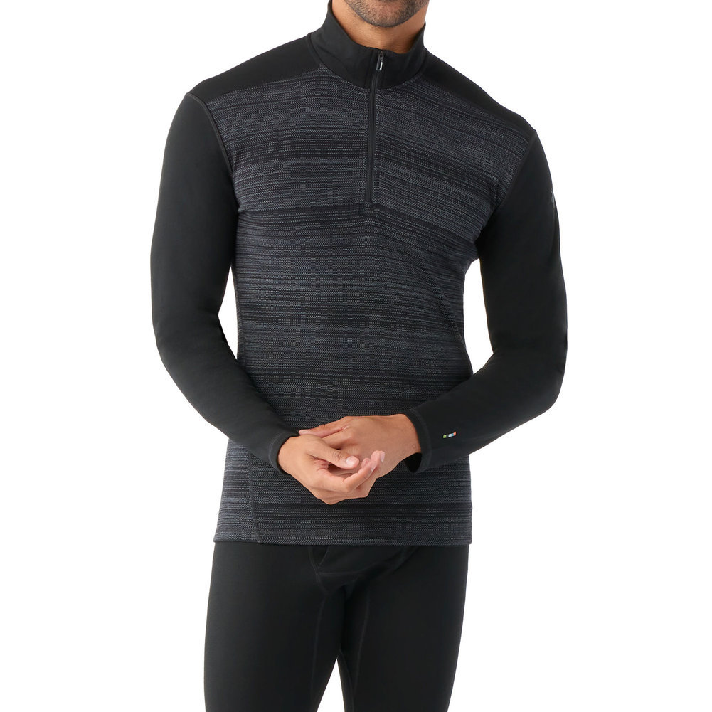 Men's Classic Thermal Merino Base Layer 1/4 Zip Top Image a