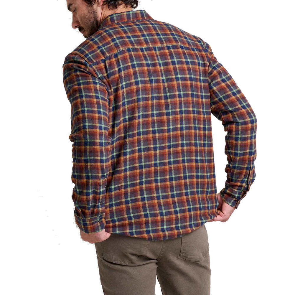 Men's Indigo Flannel LS Shirt Image a