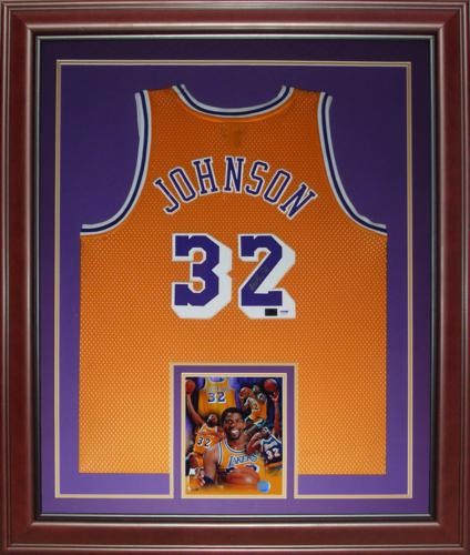 Framed White Kobe Bryant #24 Lakers Jersey (UNSIGNED)