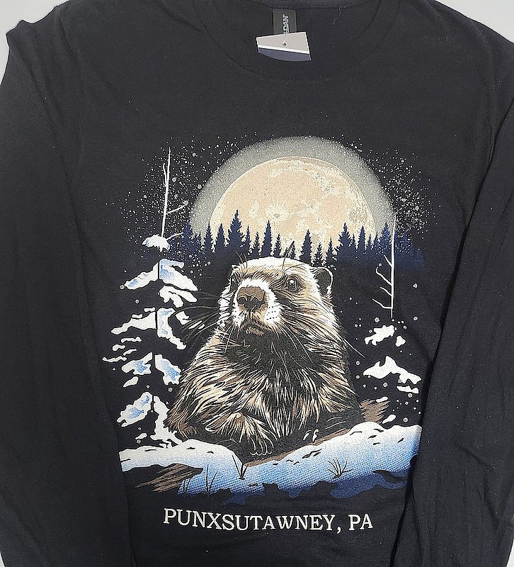 Adult L/S Snowy Groundhog Shirt 