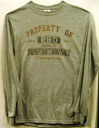 Adult Property of GHD Long-Sleeved T-Shirt-Gray Sku#638-small Sku#639-medium Sku#640-large Sku#641-xlarge 