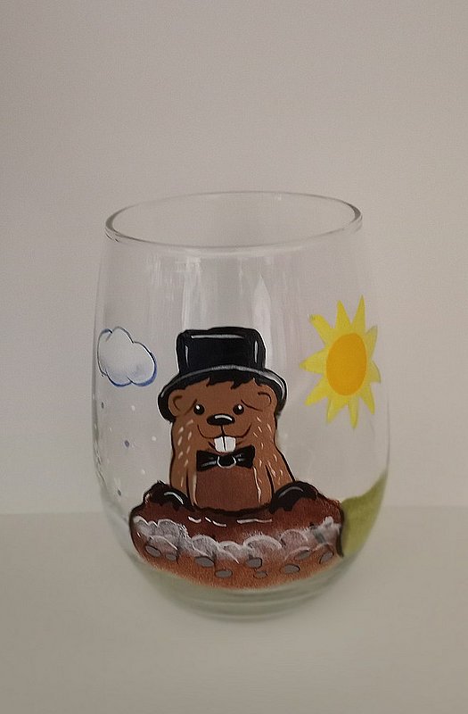Classy Arts Designs Hand Painted glass goblet 48518860341533 (Classy Arts Designs)