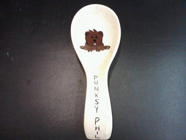 Double "M" Ceramics Groundhog Spoon Rest-8 in by 3 in 48518522929437 (Double "M" Ceramics)