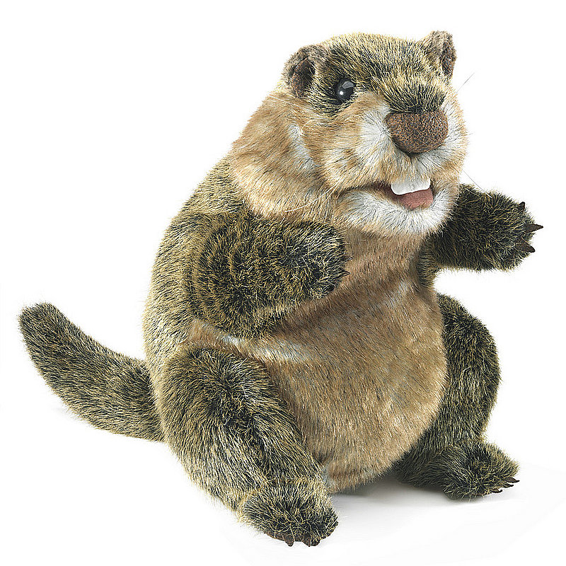 Folkmanis, Inc. Groundhog Puppet: 11"H 48518530466077 (Folkmanis, Inc.)