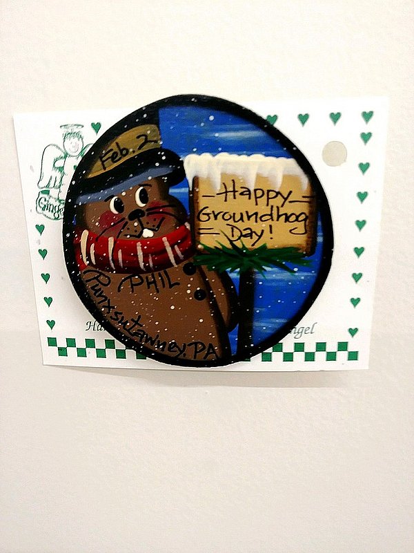 Gingerbread Angel Blue Round Phil @ Sign Pin 48518811746589 (Gingerbread Angel)
