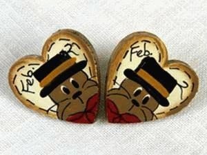 Gingerbread Angel February 2 Heart Earrings 48518532268317 (Gingerbread Angel)