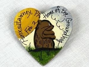 Gingerbread Angel Ivory Groundhog Heart Pin 48518531842333 (Gingerbread Angel)