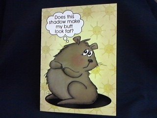 Shadow Butt Greeting Card-1416000