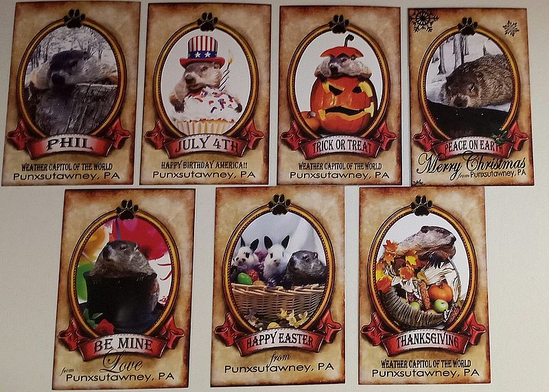 *Holiday Phil 14 pk Post Cards-2 of ea. holiday