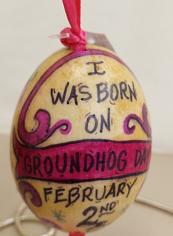 I was Born Egg Ornament (large) Sku#1642 