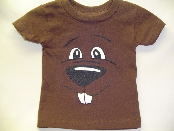 Infant Groundhog Face T-Shirt Sku# 779-6 mos. Sku# 780- 12 mos. Sku# 781- 18 mos 