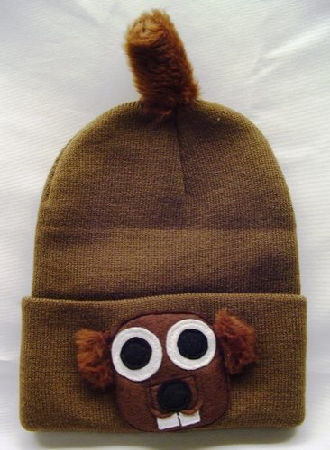 Knit Groundhog Hat