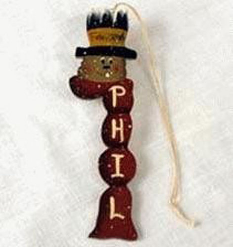 Phil Candy Cane Scarf Ornament Sku # 187 