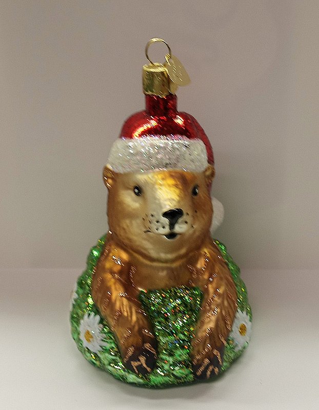 *Santa Groundhog Ornament