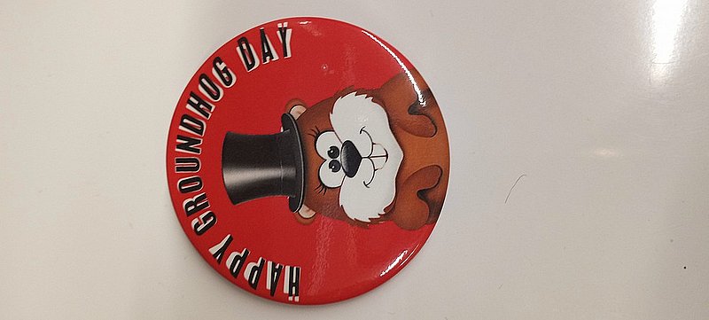 Speedy Buttons *"Phil" Ghog Day Pin-2.25 48518787367197 (Speedy Buttons)