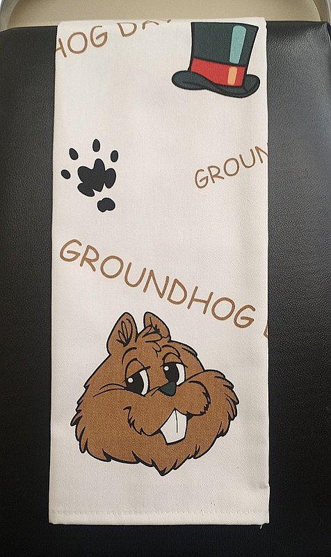 Custom Printed Ghog Tea Towel
