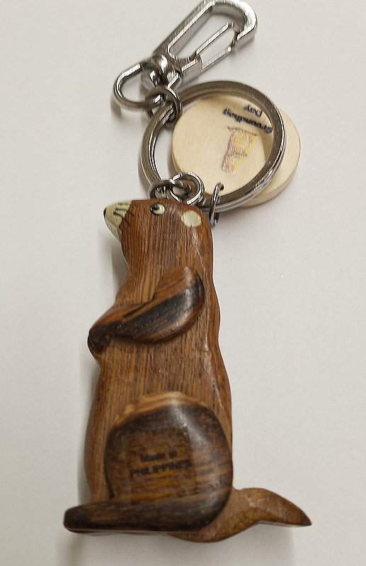 Wooden Phil Keychain sku#2394 